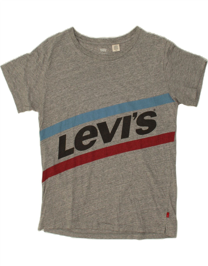 LEVI'S Mens Graphic T-Shirt Top Small Grey Vintage Levi's and Second-Hand Levi's from Messina Hembry 
