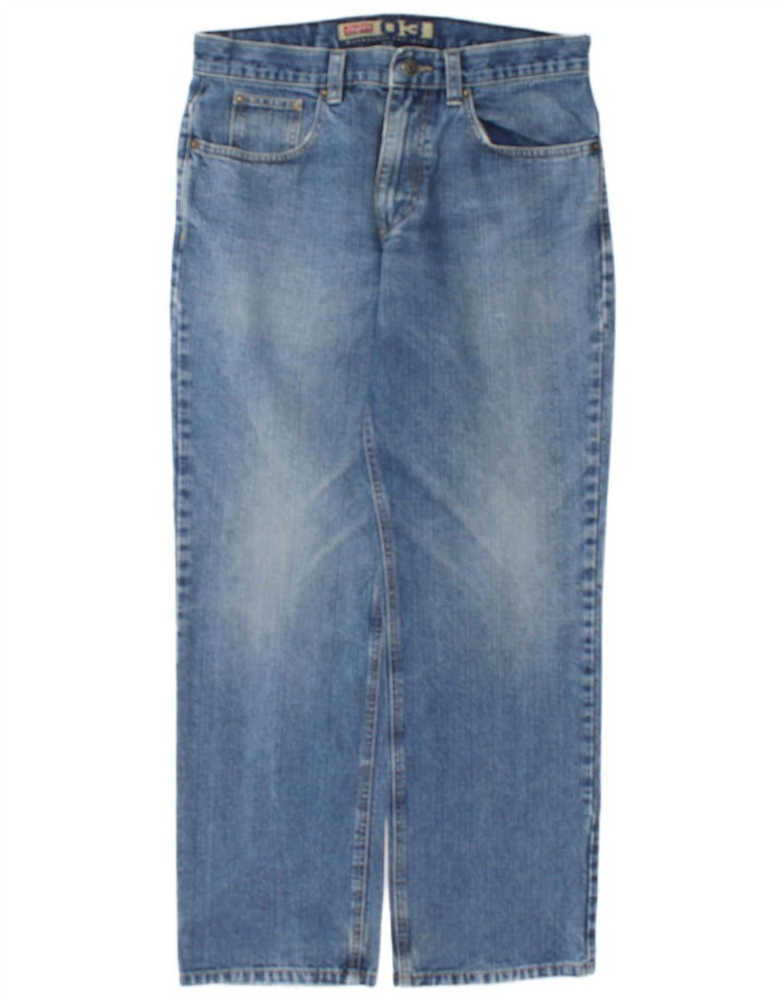 Jinglers Straight Jeans til mænd W34 L30 blå bomuld