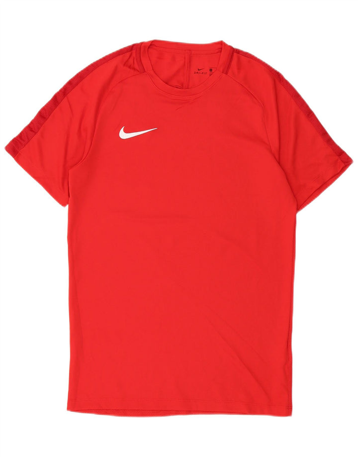 NIKE Mens Dri Fit Graphic T-Shirt Top Small Red Polyester