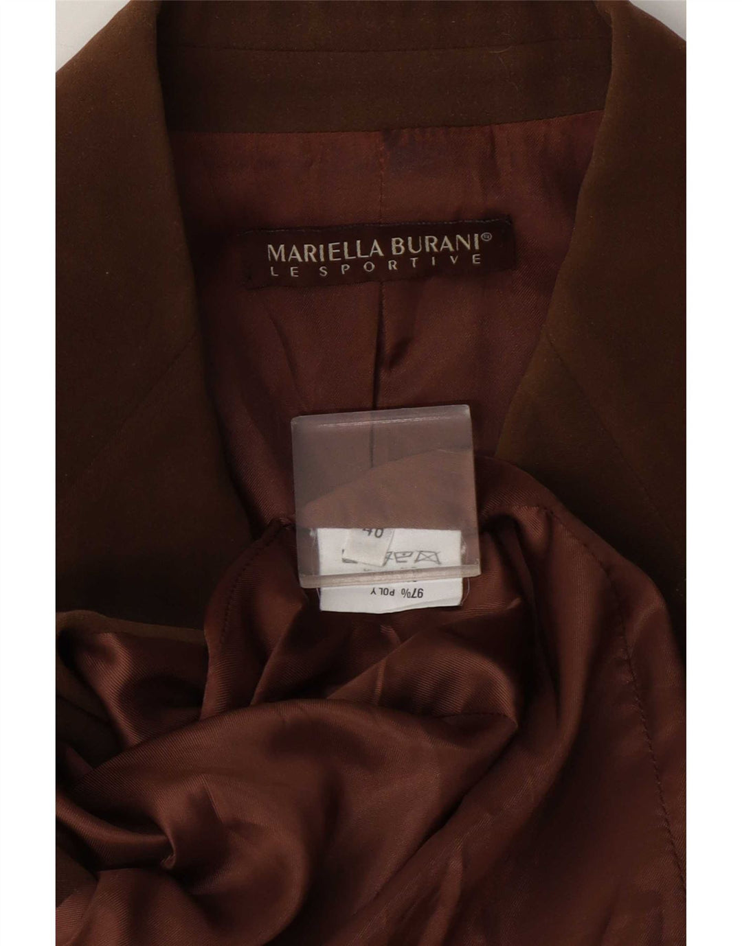 Mariella Burani Dame 3-knaps blazerjakke EU 40 Medium Brun