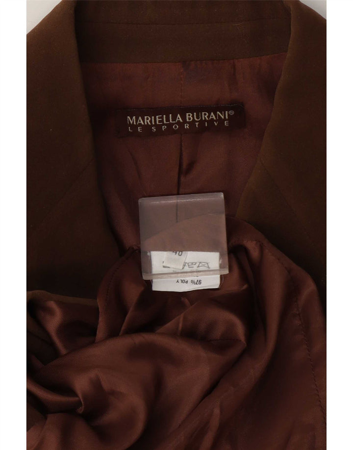Mariella Burani Dame 3-knaps blazerjakke EU 40 Medium Brun