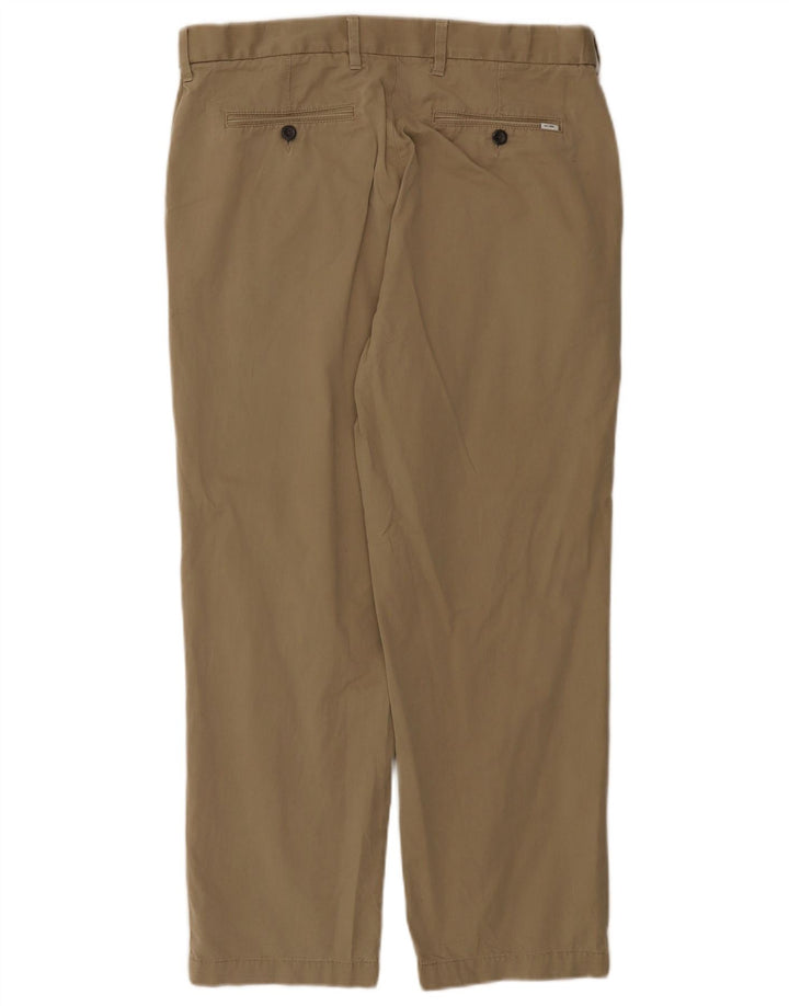 Marks & Spencer Herre Regular Chino Bukser W34 L29 Khaki Bomuld