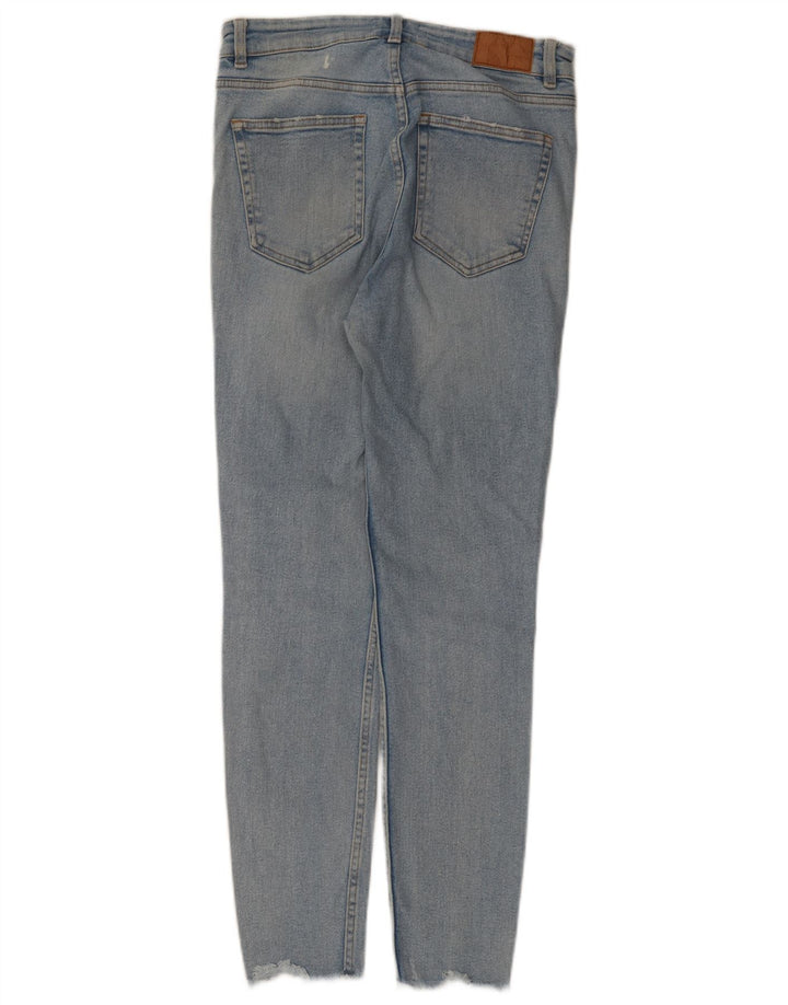 Zara Dame Distressed Skinny Jeans EU 40 Medium W30 L27 Blå