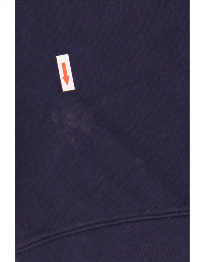 Levi's Dame Grafisk Oversized Sweatshirt Jumper UK 10 Small Navy Blue