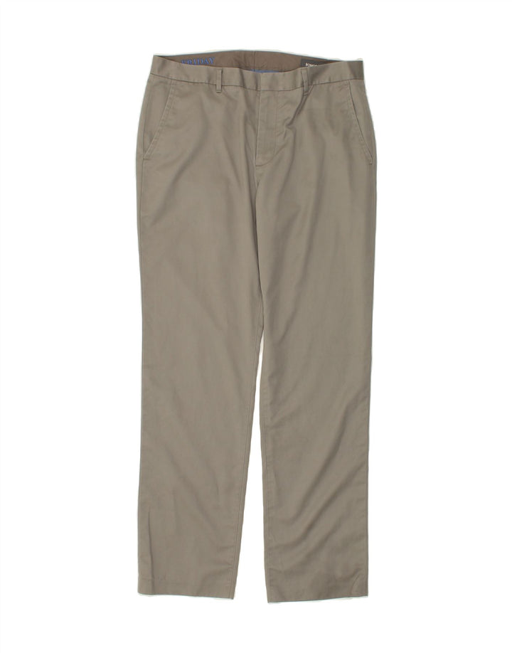 BONOBOS Mens Straight Chino Trousers W34 L32 Grey Cotton Vintage BONOBOS and Second-Hand BONOBOS from Messina Hembry 