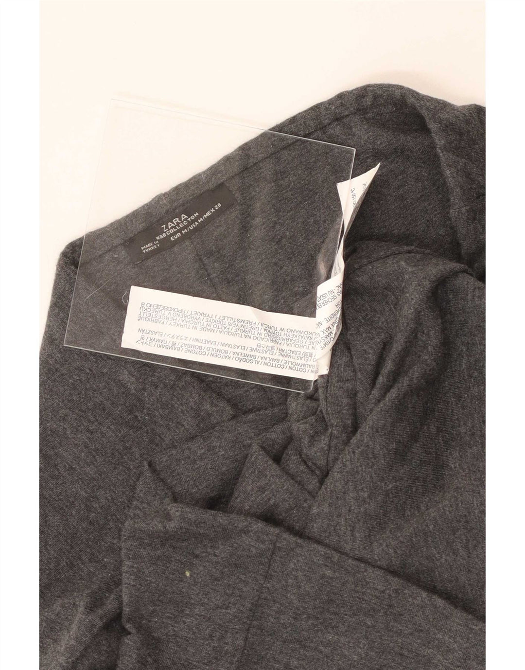 Zara Pencil Nederdel Medium W28 Grå Bomuld
