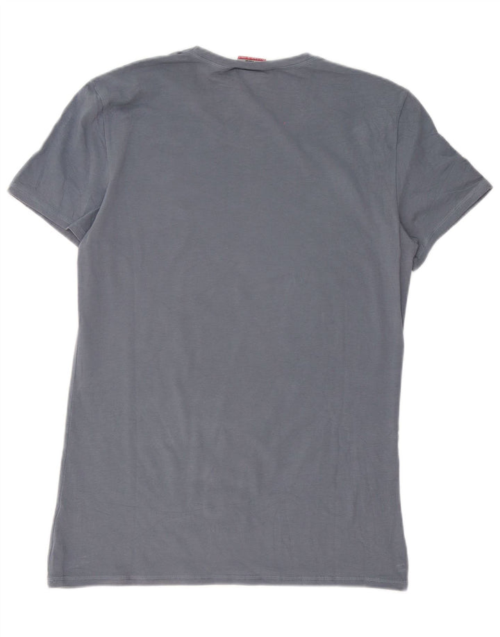 Fila Herre T-Shirt Top Stor Blå Bomuld