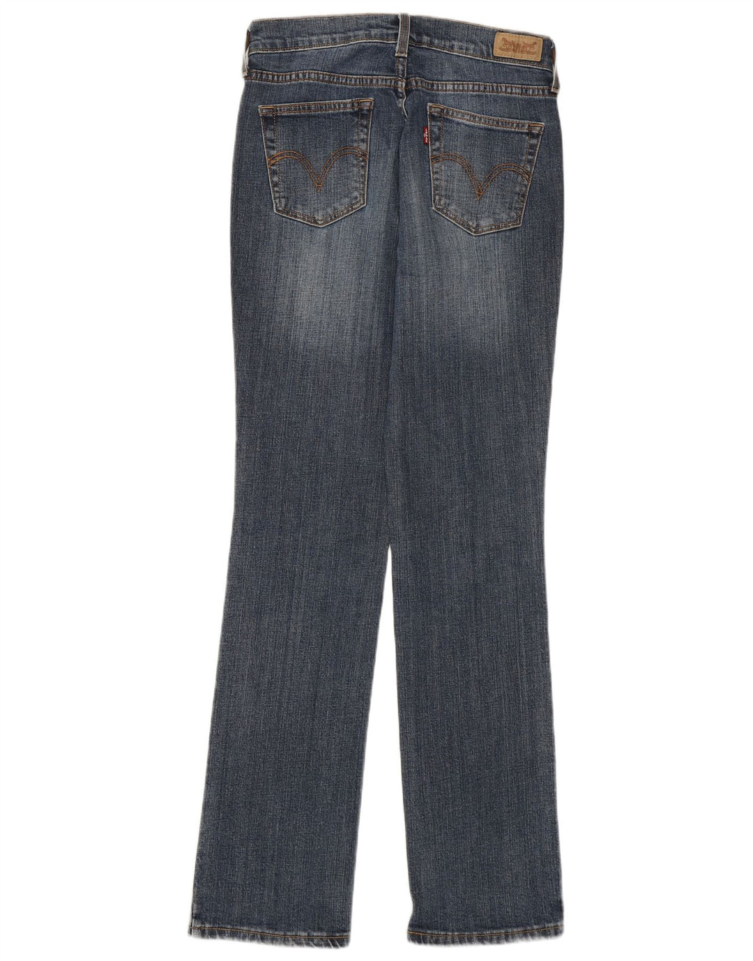 LEVI'S Dame 505 lige jeans US 2 XS W25 L31 Blå Bomuld