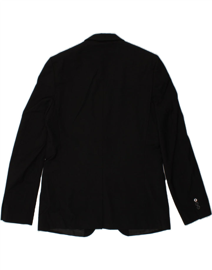 JULES Mens 2 Button Blazer Jacket IT 52 XL Black Polyester Vintage Jules and Second-Hand Jules from Messina Hembry 