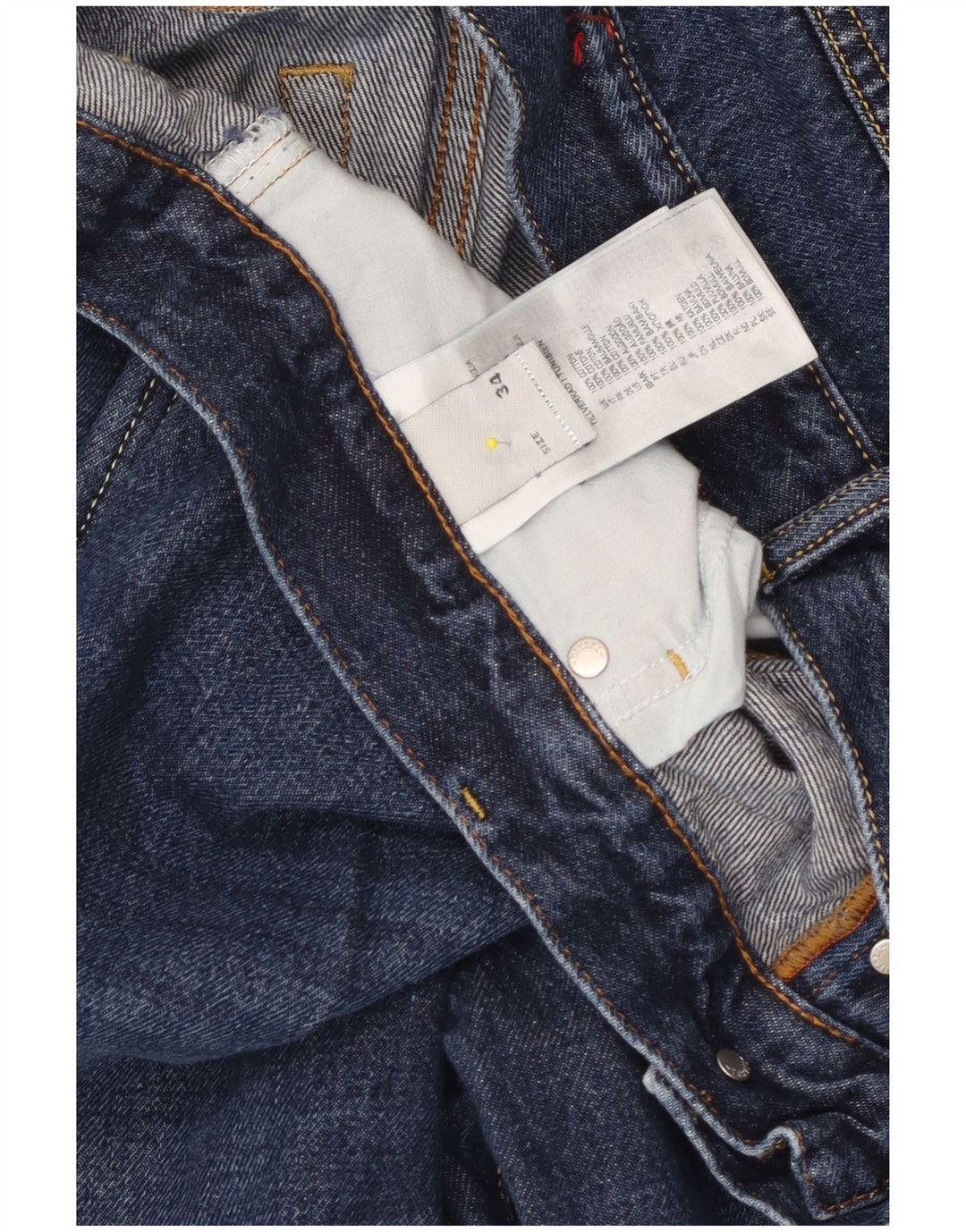 Diesel Herre Straight Jeans W34 L28 Blå Bomuld