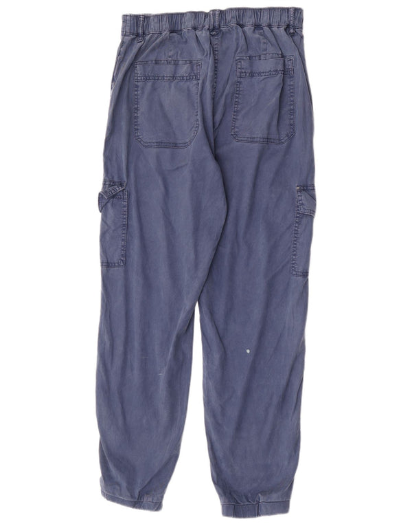 Marks & Spencer Dame jogger Cargo Bukser UK 10 Small W26 L28 Navy Blue