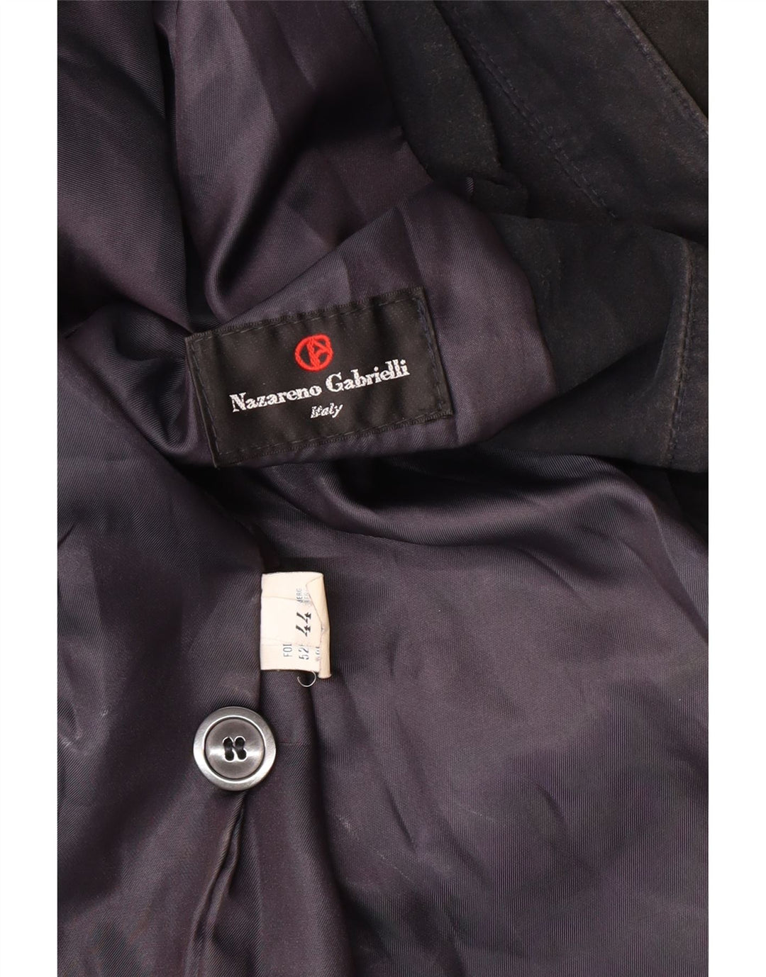 Nazareno Gabrielli Dame Ruskindsjakke IT 44 Medium Navy Blue