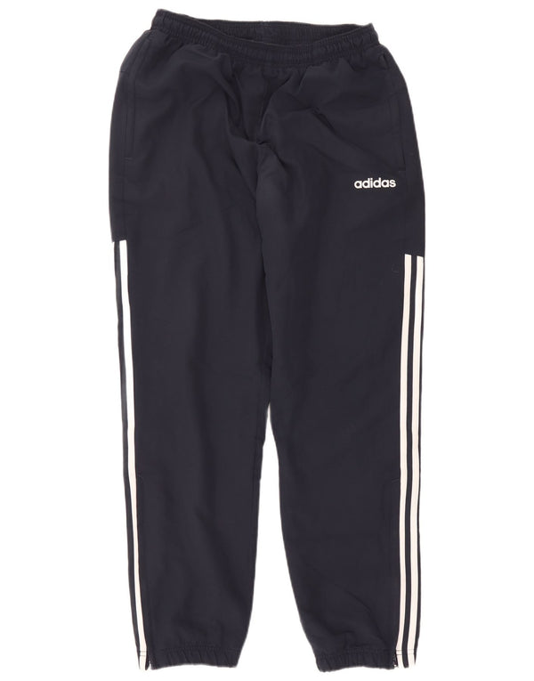 Adidas Womens Tracksuit Trousers Joggers UK 14 Large Navy Blue Polyester