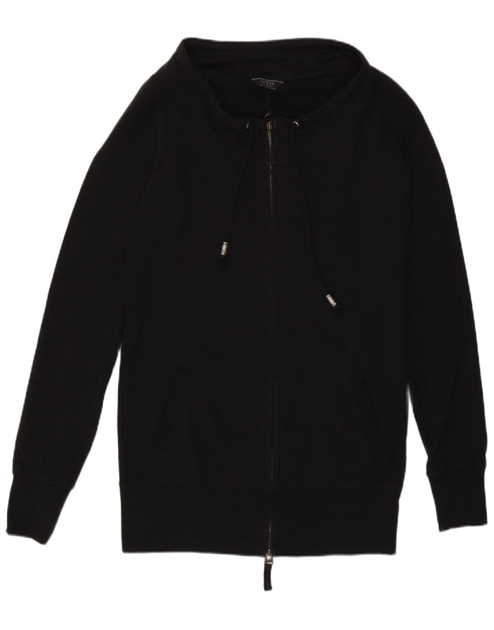 Guess Grafisk træningsdragt topjakke til kvinder UK 14 Medium Sort