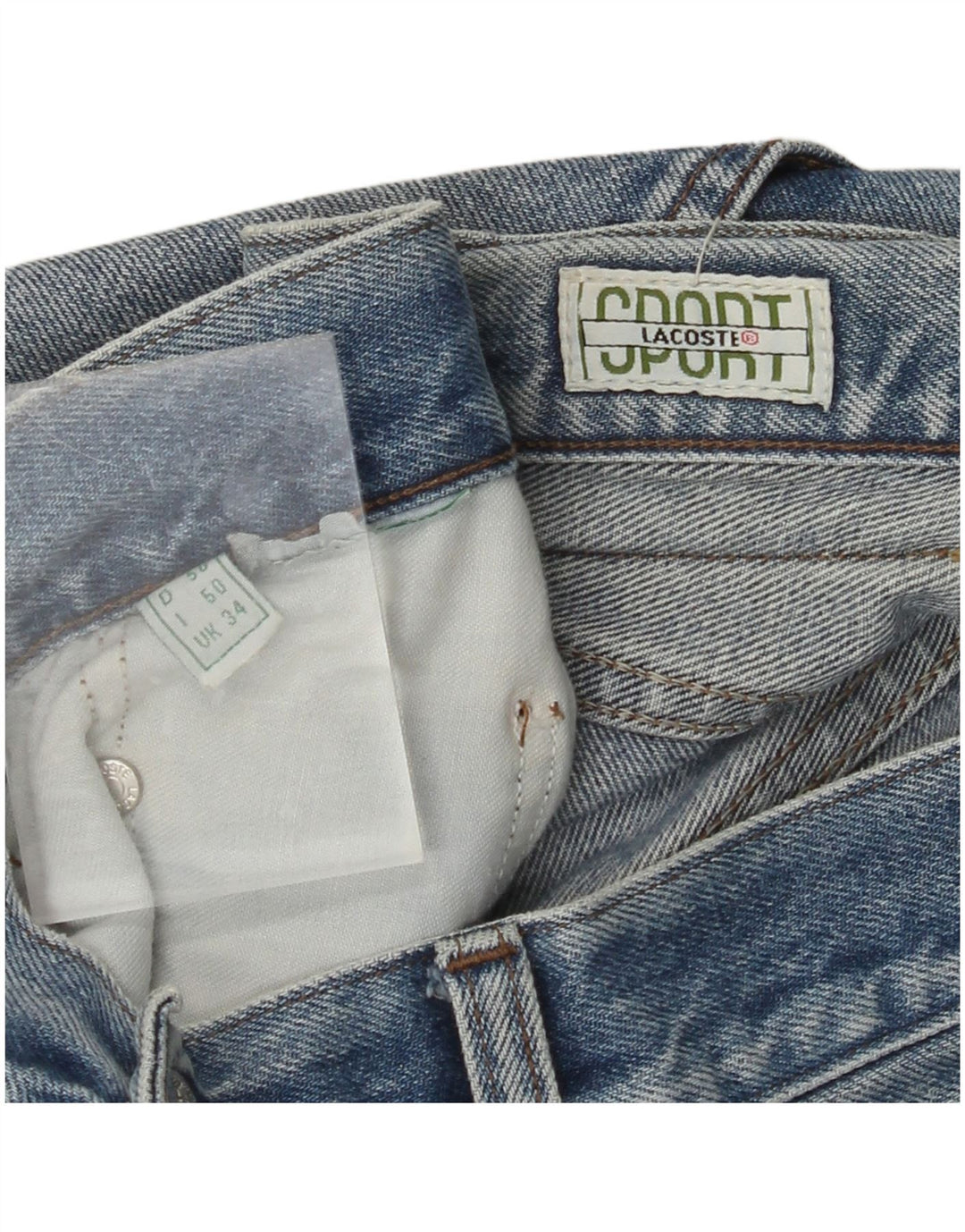 LACOSTE Straight jeans til mænd W34 L34 Blå