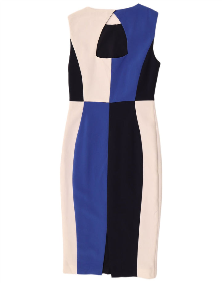 Marks & Spencer Womens Sheath Dress UK 8 Small Multicolor Colourblock