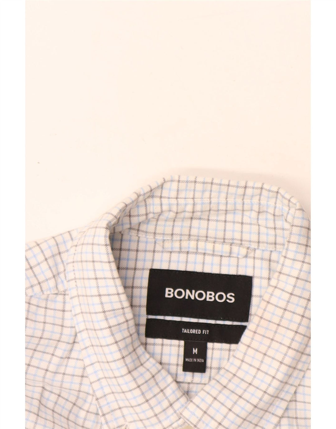 BONOBOS Herre Skræddersyet Fit Shirt Medium White Gingham