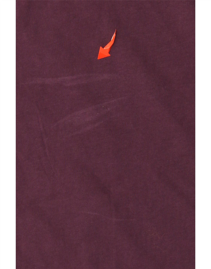 Champion Dame Grafisk T-Shirt Top UK 6 XS Lilla Bomuld