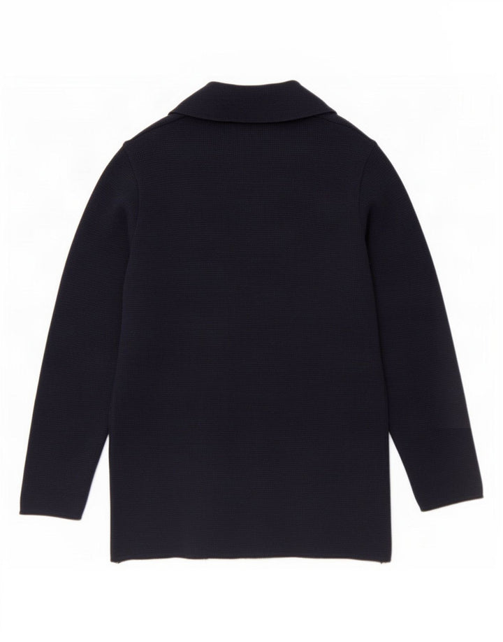 Carrera Herre dobbeltradet cardigantrøje Medium Navyblå Virgin Wool