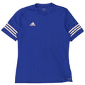 Adidas Herre Climalite T-Shirt Top Medium Blue Polyester