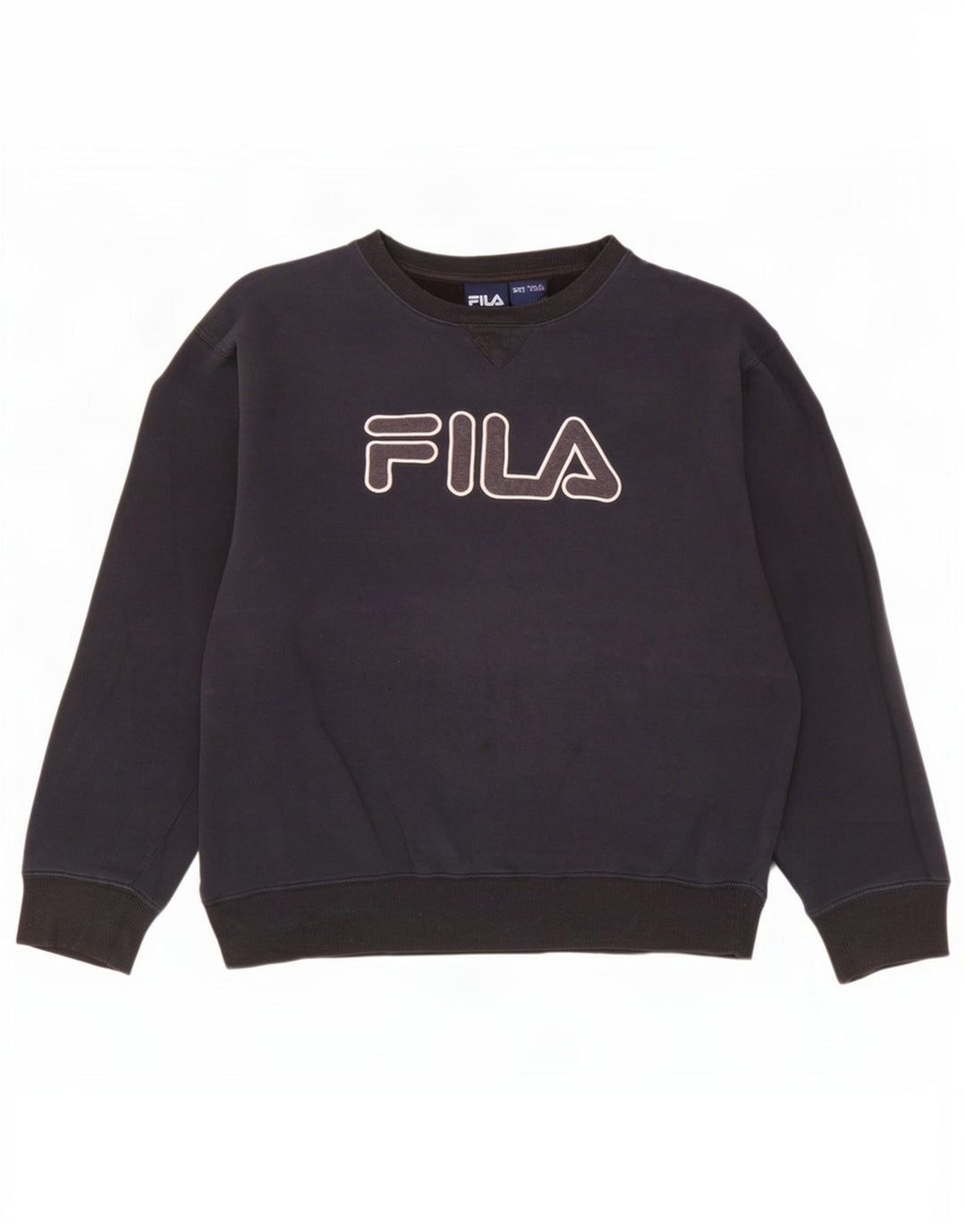 Fila Herre grafisk sweatshirt jumper 2XL marineblå bomuld