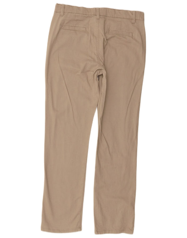 Izod Boys Husky Straight Chino Bukser 15-16 år W30 L28 Beige Bomuld