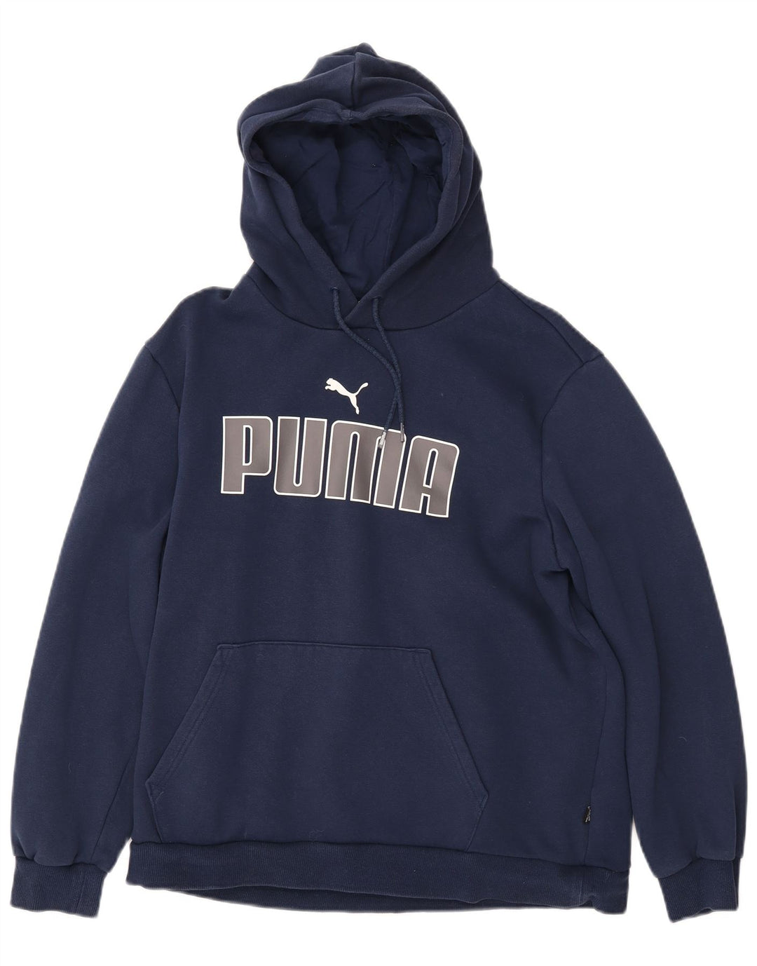 PUMA Grafisk hættetrøje til kvinder UK 16 Large Navy Blue