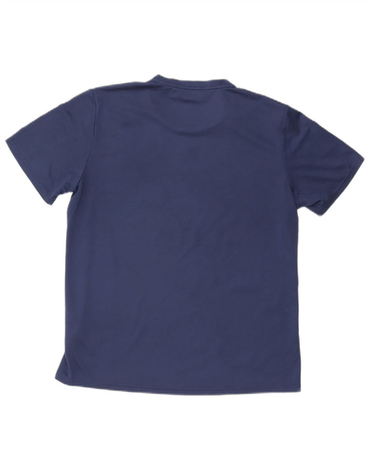 Adidas Herre Climacool T-Shirt Top Medium Navy Blue Camouflage Polyester