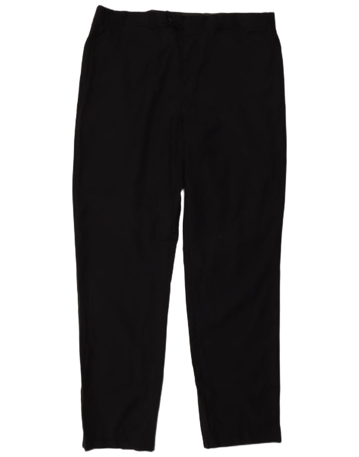 Calvin Klein Herre Slim Fit Suit Bukser W38 L34 Sort Uld