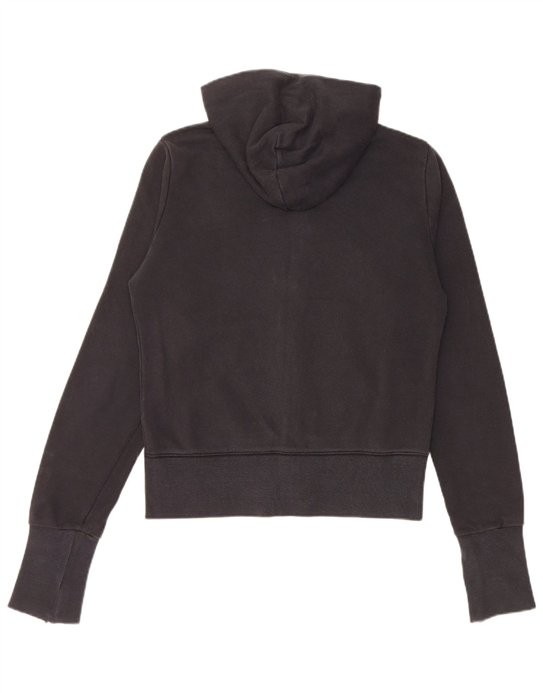 NIKE hættetrøje med lynlås til kvinder UK 10/12 medium sort bomuld