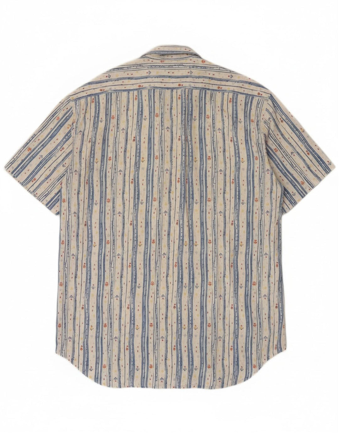 Calvin Klein kortærmet herreskjorte Medium hvid stribet bomuld