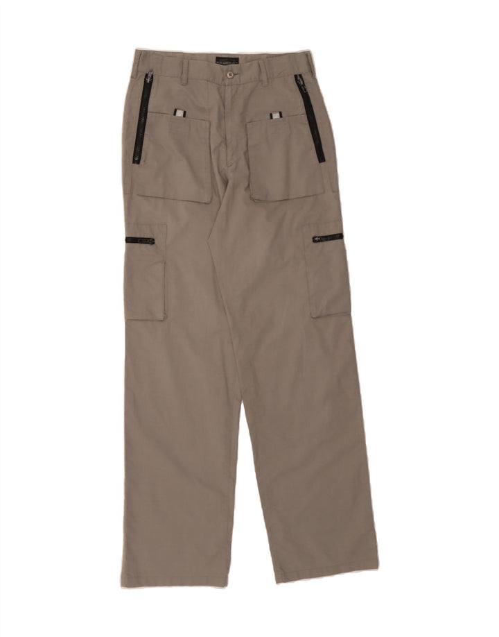 RAYBEST Mens Straight Cargo Trousers W30 L31 Grey Vintage Raybest and Second-Hand Raybest from Messina Hembry 
