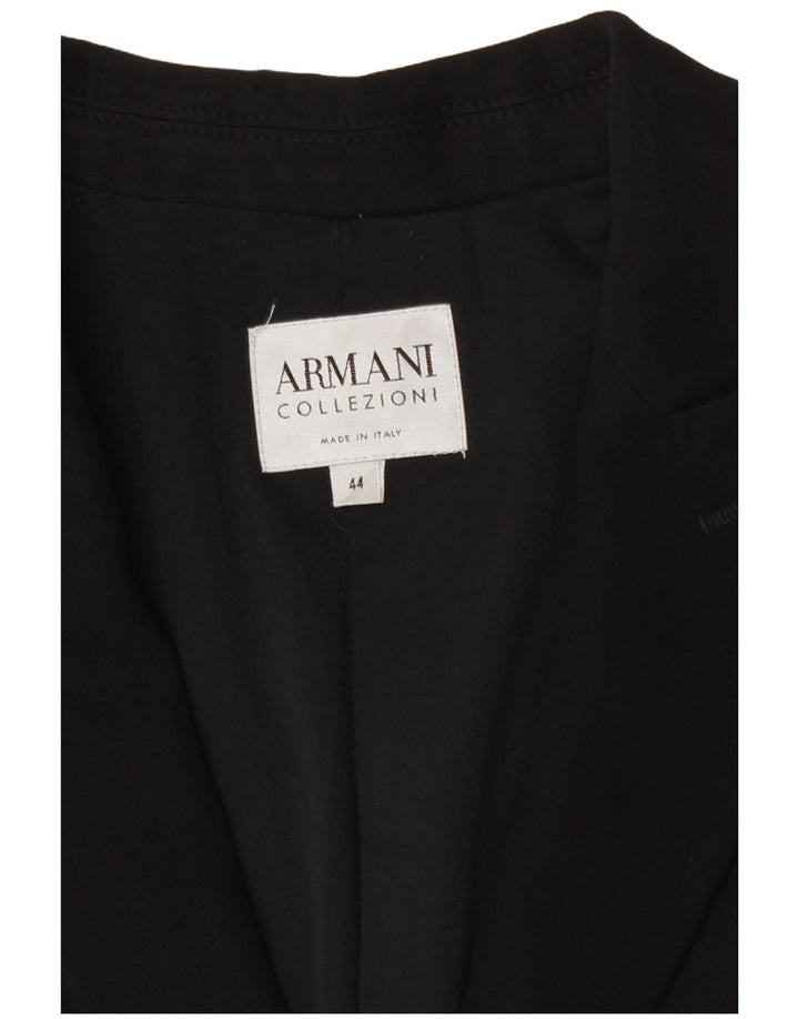 Armani Collezioni Dame 3-knaps blazerjakke IT 44 Medium Sort