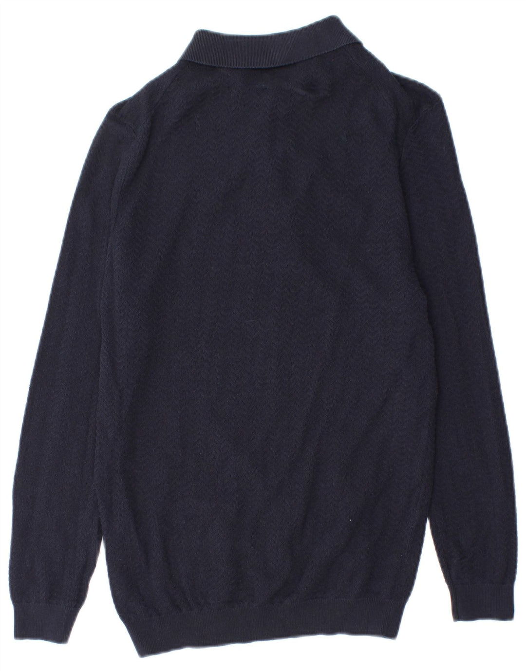 Zara Herre Polo Neck sweater Medium Navy Blue