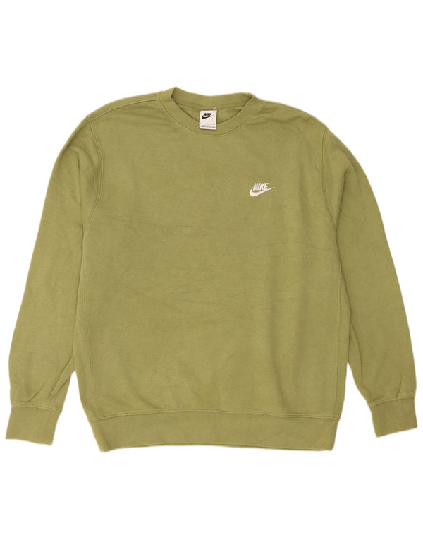 Nike Sweatshirt Sweatshirt til mænd Stor Khaki Bomuld