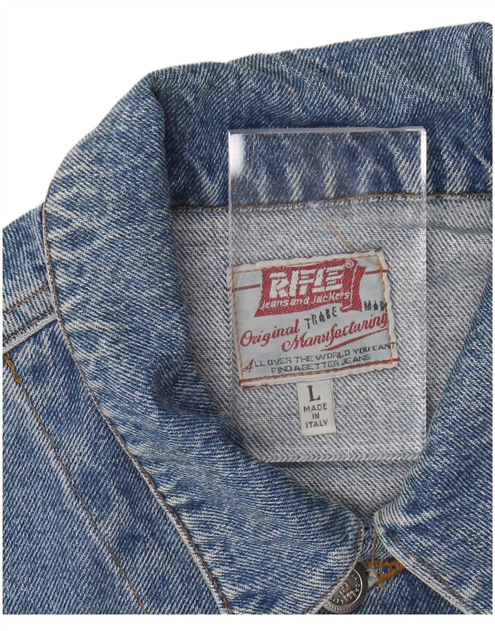 RIFLE Herre denimjakke UK 40 Large Blue