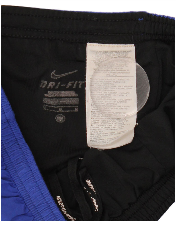 Nike Mens Dri Fit Sport Shorts Medium Blue Polyester