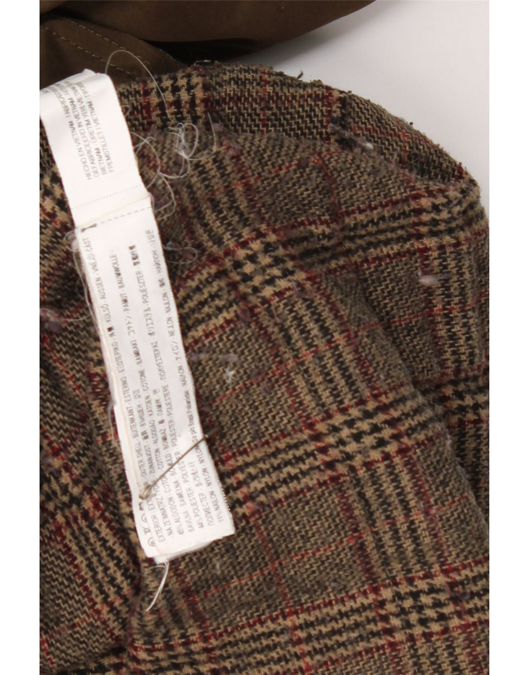Zara Dame Hooded Parka Jacket UK 14 Medium Khaki Ternet Bomuld