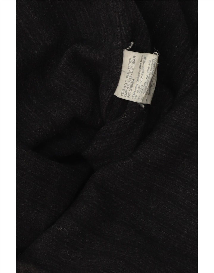 Vintage herre læderjakke UK 42 XL sort læder