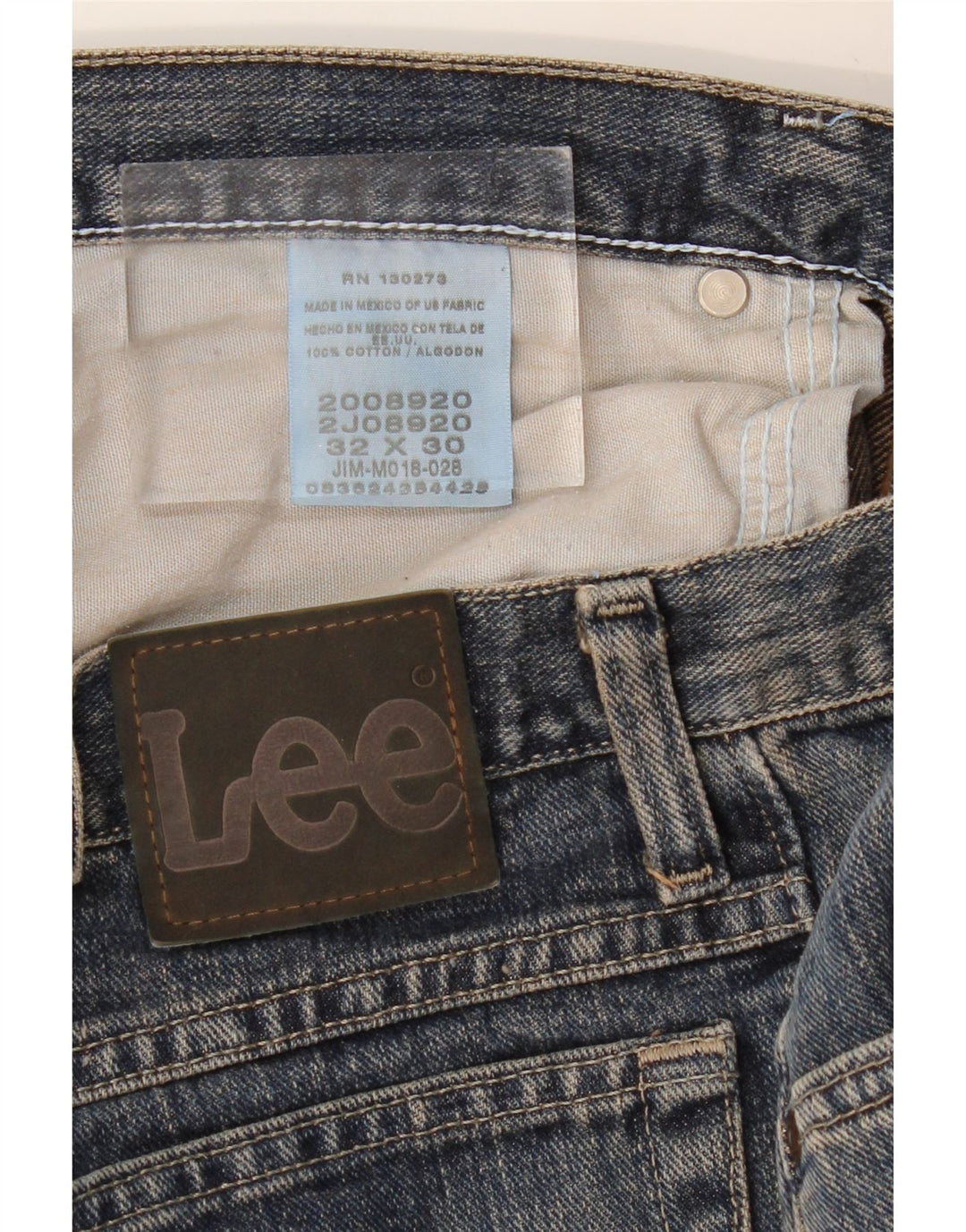 LEE Herre Regular Fit Straight Jeans W32 L30 Blå Bomuld