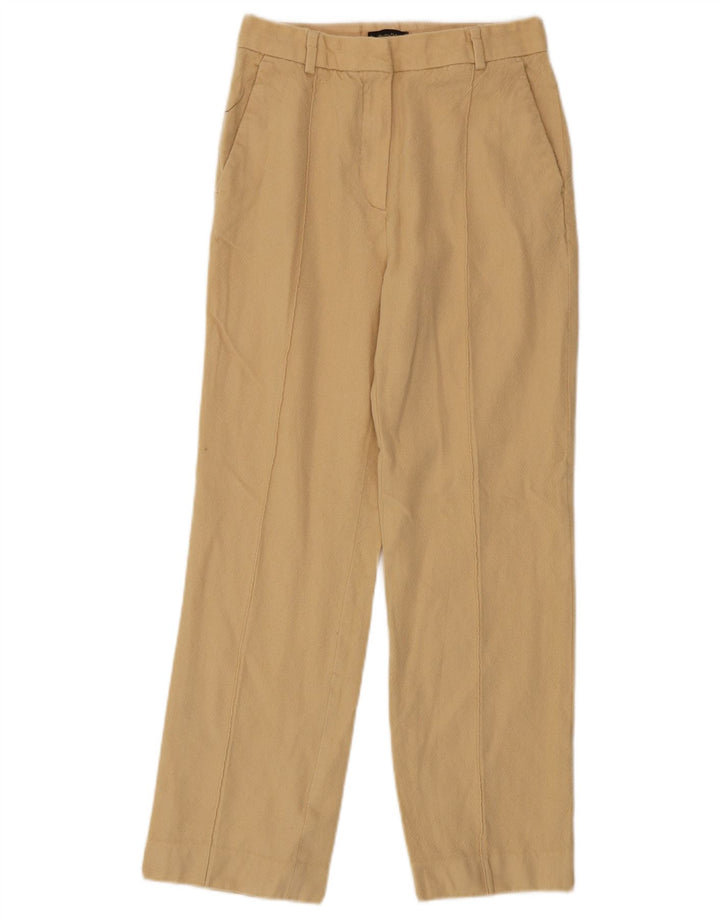 MASSIMO DUTTI Lige Chinobukser til kvinder EU 36 XS W26 L26 Beige Uld