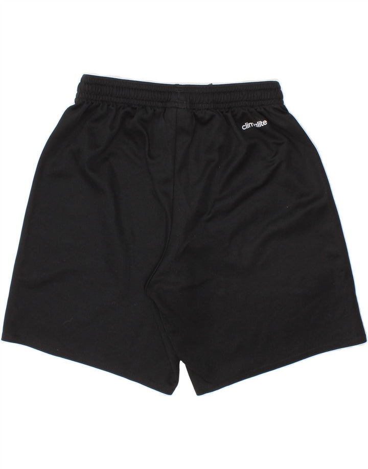 ADIDAS Boys Climalite Sport Shorts 9-10 Years Black Polyester Vintage Adidas and Second-Hand Adidas from Messina Hembry 