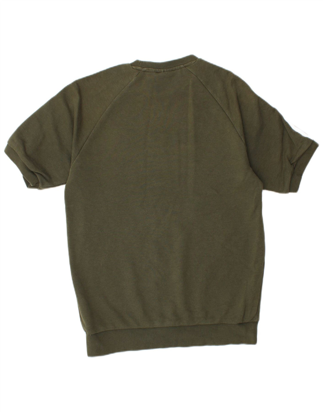 ADIDAS Herre T-Shirt Top Lille Khaki Bomuld