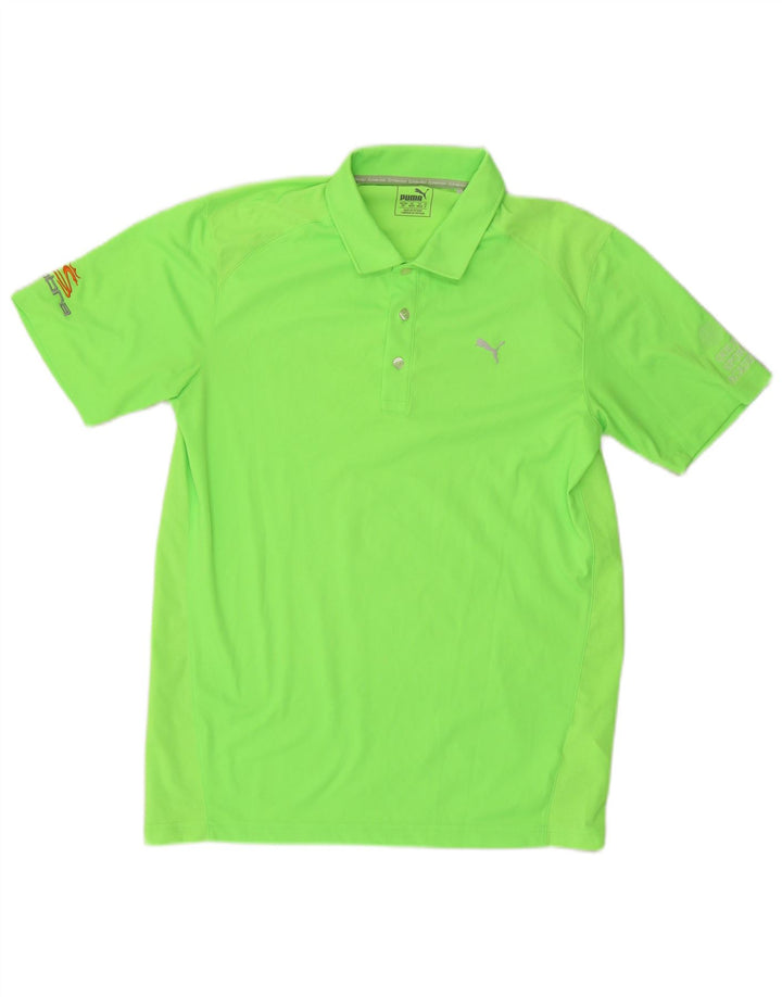 PUMA Poloshirt til mænd, mellemgrøn polyester