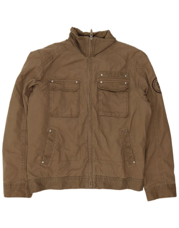Esprit Herre Utility Jacket UK 40 Large Brown Cotton