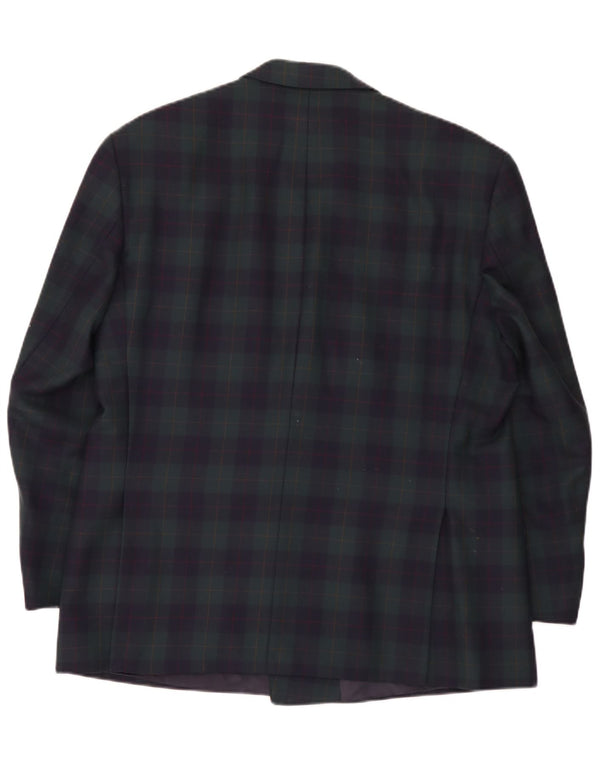 Baumler Herre Dobbeltradet Blazer Jacket UK 40 Large Green Check
