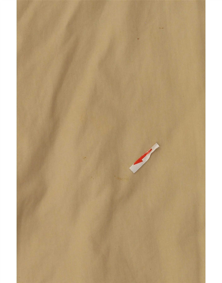 Vintage parkajakke med hætte til kvinder UK 20 2XL Beige