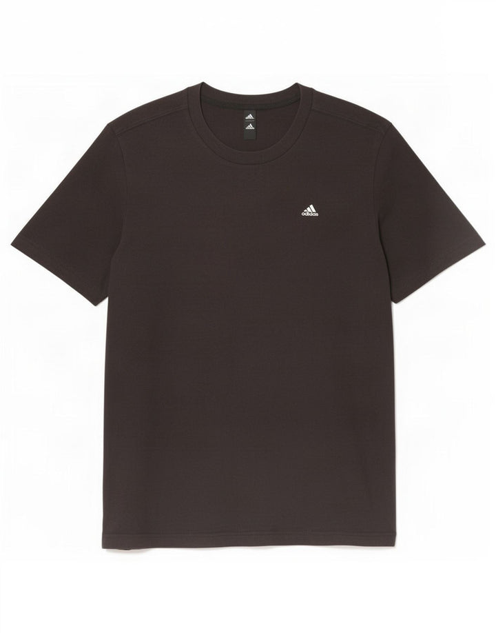 Adidas Herre T-Shirt Top Medium Sort Bomuld