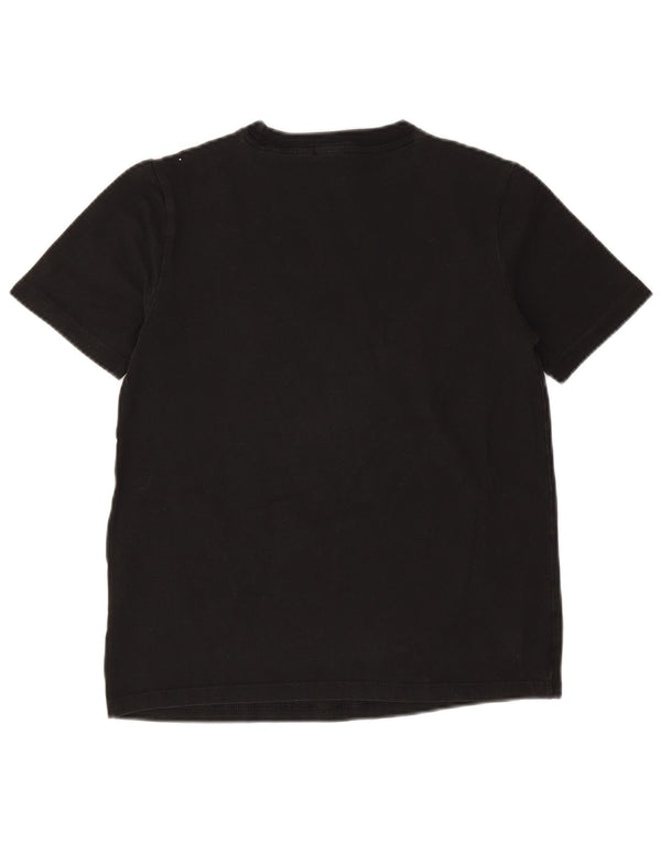 Adidas Womens Graphic T-Shirt Top UK 10 Small  Black Cotton