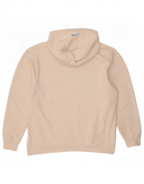 Nike Herre Grafisk Loose Fit Hoodie Jumper 2XL Hvid Bomuld